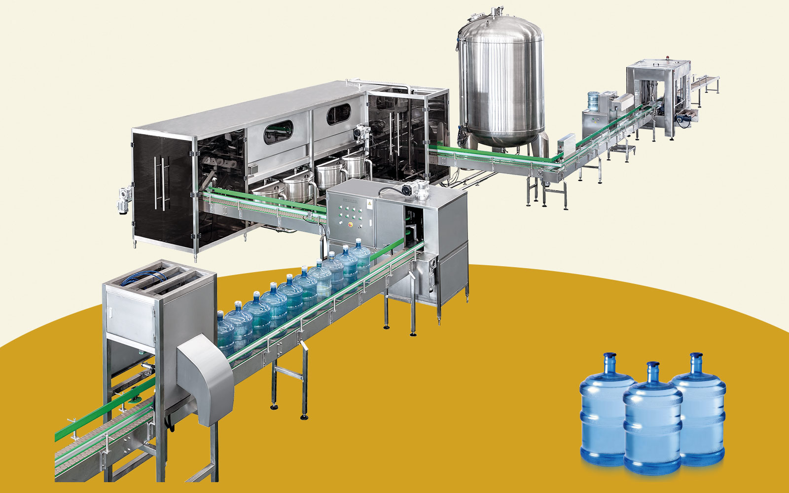 桶裝水灌裝生產線